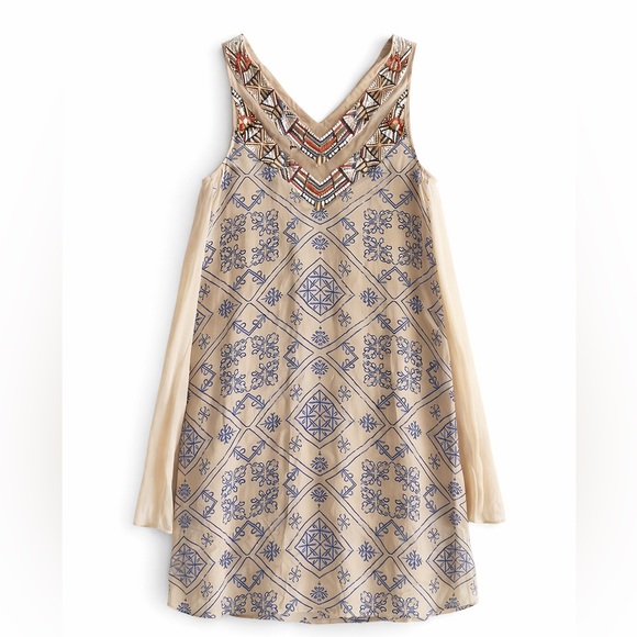 Free People Dresses & Skirts - Free People Anthropologie Ancient Mystery Beaded Sequin Boho Festival Dress
